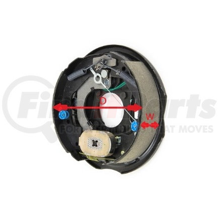 EB01-162 by TRAILER PARTS PRO - Redline 12 1/4in 12-15K LH Elec Drum Brake