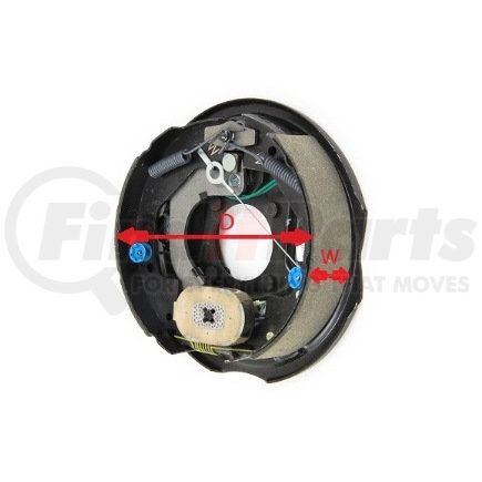 HB01-140 by TRAILER PARTS PRO - Redline 12 1/4in 9-10K GD LH Hyd Duo Servo Drum Brake