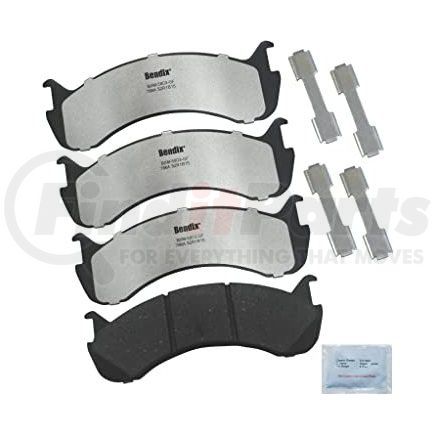 MKD786AFM by BENDIX - FLEET METLOK Disc Brake Pad Set