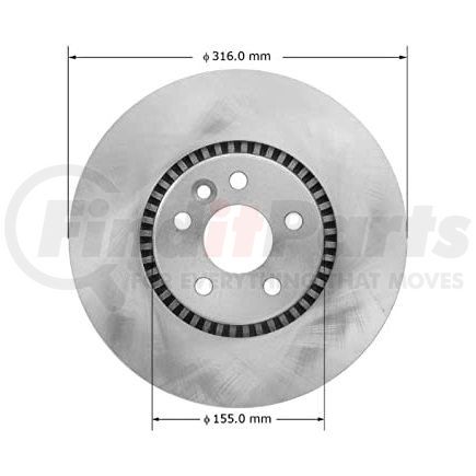 PRT6007 by BENDIX - Brake Rotor