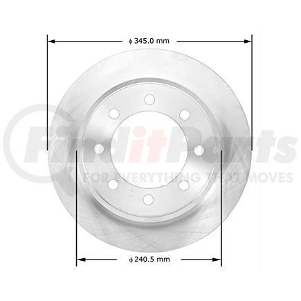 PRT5916 by BENDIX - Rear Brake Rotor