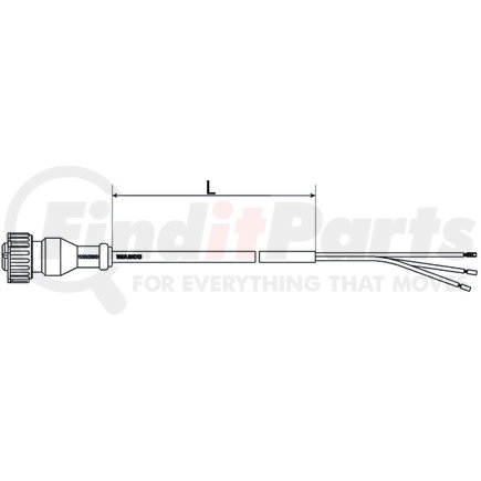 4494131200 by WABCO - Air Brake Cable