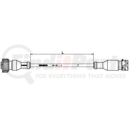 4494250600 by WABCO - Multi-Purpose Control Cable
