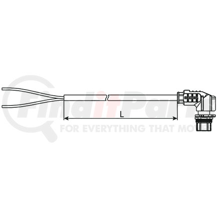 4493491000 by WABCO - Air Brake Cable