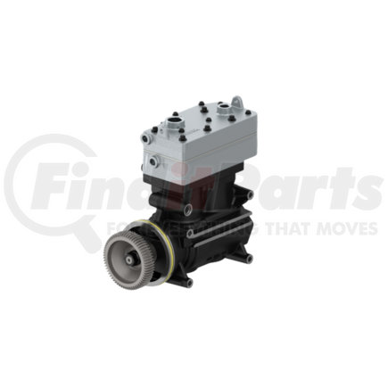 9125180040 by WABCO - Air Brake Compressor - Special Twin-Cylinder, 2-Stage, Flange Mounted