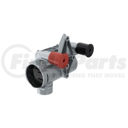9710029100 by WABCO - Air Brake Parking and Emergency Release Combination Valve - Black/Red