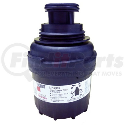 LF17356 by FLEETGUARD - Engine Oil Filter - 6.21 in. Height
