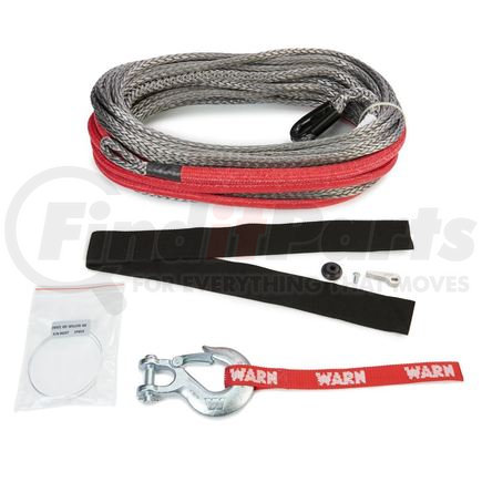 96040 by WARN - 12000 LB Cap 3/8 Inch Dia x 100 Ft Spydura Pro Synthetic Rope