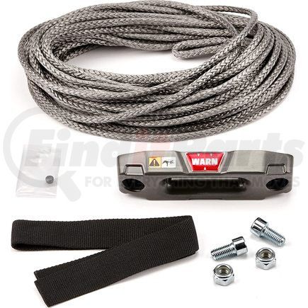 100969 by WARN - Synthetic Rope Upgrade Kit For Warn VRX 2500/ VRX 3500/ AXON 3500 Winches