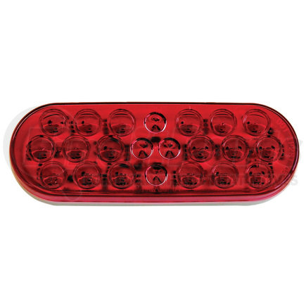 820R-22 by PETERSON LIGHTING - 820-22/823-22 Series Piranha&reg; LED 6" Oval Stop/Turn/Tail and Amber Park/Turn Light - Red Grommet Mount