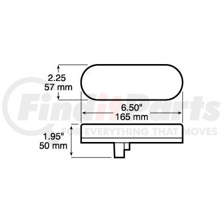 M321A by PETERSON LIGHTING - 320A/321A LumenX® LED Turn/Marker/Agricultural Flashing Warning Light - Amber, PL3 receptacle