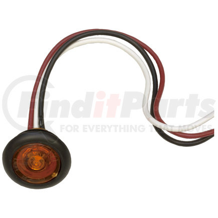 271KA by PETERSON LIGHTING - 271 3/4" Clearance/Side Marker with Aux. Function - Amber Kit with Stripped Wires