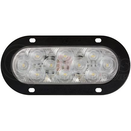 822KC-10 by PETERSON LIGHTING - 821-10/822-10 LumenX® Oval Back-Up Light - Clear, Flange Mount Kit