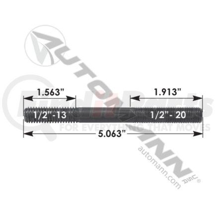 MPB75173 by AUTOMANN - Air Spring Stud, for Peterbilt