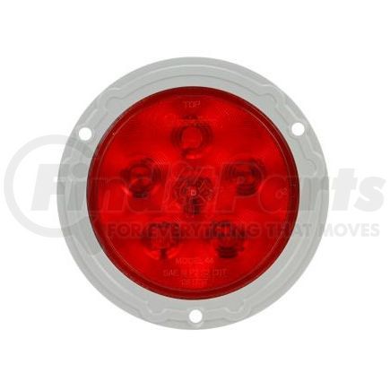 TL44032R by TRUCK-LITE - LED Stop/Turn/Tail Light - 4" Round Red, 10 Diode