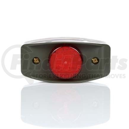 07406 by TRUCK-LITE - Marker Light - Univolt, Red Lens With Green Bracket, Polycarbonate Lens And Housing