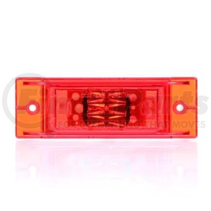 TL21075R by TRUCK-LITE - Marker Light - For 21 Series, LED, Red Rectangular, 8 Diode, Pc, 2 Screw, Fit 'N Forget, .180 Bullet Terminal/Ring Terminal, 12 Volt, Kit