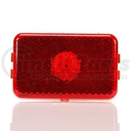 TL14200R by TRUCK-LITE - Clearance/Marker Light - 14 Series, Incandescent, Grommet Mount, Reflectorized, 1 Bulb, PL-10, 12V, Red