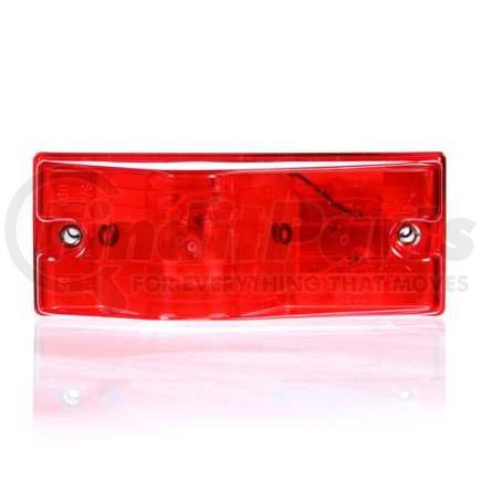 TL22004R by TRUCK-LITE - Gasket - 22 Series, with Gasket, Incandescent, Red Rectangular, 1 Bulb, Auxiliary Turn Signal, 2 Screw, Pl - 3, Stripped End/Ring Terminal, 12V, Kit