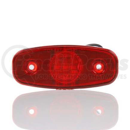 TL26250R by TRUCK-LITE - 26 Series, LED, Red Rectangular, 3 Diode, Marker Clearance Light, P2, 2 Screw, Hardwired, .180 Bullet Terminal, 12V