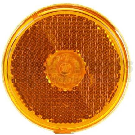 TL10205Y by TRUCK-LITE - Marker Light - For 10 Series, Incandescent, Yellow Round, 1 Bulb, Reflectorized, Pl-10, 12V