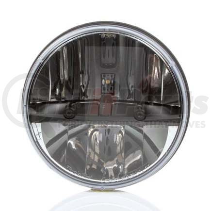 TL27270C by TRUCK-LITE - Headlight - Complex 7 Inch Round LED, 2 Diodes Polycarbonate Lens, E-Coat Aluminum, 12-24 Volt