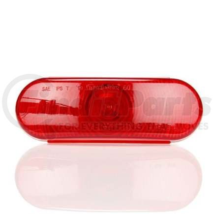 TL60202R by TRUCK-LITE - Brake / Tail / Turn Signal Light - For Super 60, Incandescent, Red, Oval, 1 Bulb, Pl-3, 12 Volt