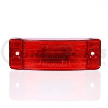 TL29202R by TRUCK-LITE - 21 Series, Incandescent, Red Rectangular, 2 Bulb, Marker Clearance Light, PC, 2 Screw, Male Pin, 12V