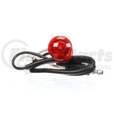 TL33250R by TRUCK-LITE - Marker Light - For 33 Series, LED, Red Round, 1 Diode, P2, Hardwired, .180 Bullet Terminal, 12 Volt