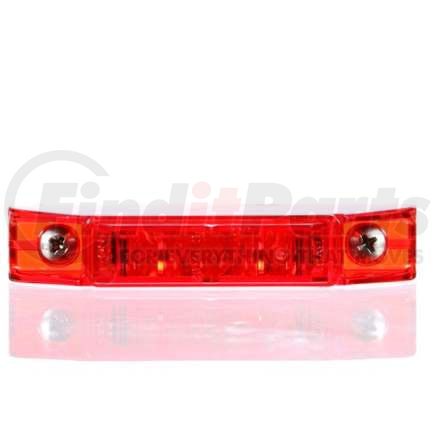 TL35375R by TRUCK-LITE - LED Clearance/Marker Light - 35® Series, 2 Screw, Red Mount, Fit 'N Forget M/C, 5 Diodes, 12V, Red