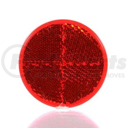 TL45 by TRUCK-LITE - Reflector - Acrylic, Round, Red, Adhesive Mount