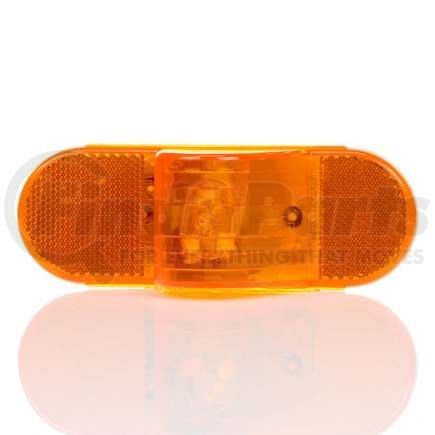 TL60015Y by TRUCK-LITE - Turn Signal Light - For 60 Series, Incandescent, Yellow Oval, 1 Bulb, Black Grommet Mount, Pl-3, Stripped End/Ring Terminal, 12 Volt, Kit