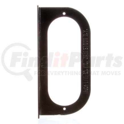 TL60720 by TRUCK-LITE - Marker Light Mounting Bracket - For 60 Series Lights, Oval Shape Lights, Black Steel, 2 Screw Bracket Mount