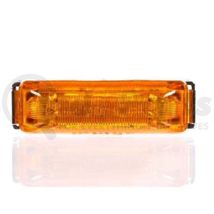 TL19031Y by TRUCK-LITE - Marker Light - For 19 Series, Base Mount, LED, Yellow Rectangular, 4 Diode, Pc, Chrome Abs Bracket Mount, Fit 'N Forget, .180 Bullet Terminal/Ring Terminal, 12 Volt, Kit