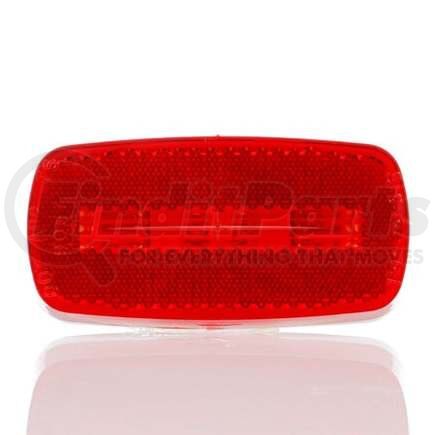 TL1222 by TRUCK-LITE - Clearance/Marker Light - Signal-Stat, Incandescent, 2”X 4”, Rectangular, 2 Screw Mount, 8 Diodes, Hardwired/Stripped-End, 12V, Red