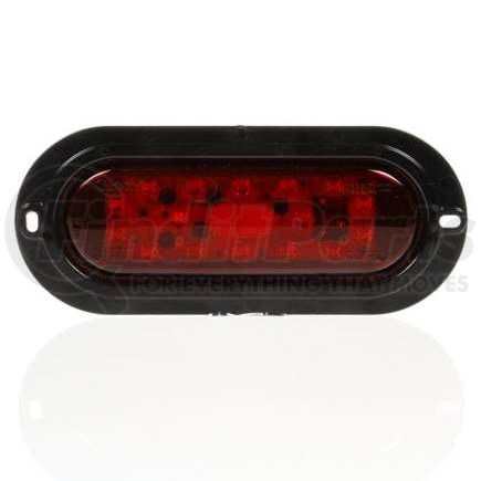 TL60356R by TRUCK-LITE - 60 Series, LED, Red, Oval, 18 Diode, Stop/Turn/Tail, Black Flange Mount, Pl - 3, 12V