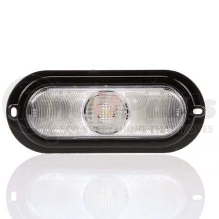 TL66206C by TRUCK-LITE - 66 Series, LED, Clear Oval, 1 Diode, Back - Up Light, Black Flange Mount, Fit 'N Forget S.S., 12V