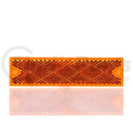 TL98003Y by TRUCK-LITE - Rectangle, Yellow, Reflector, 2 Screw Or Adhesive Mount