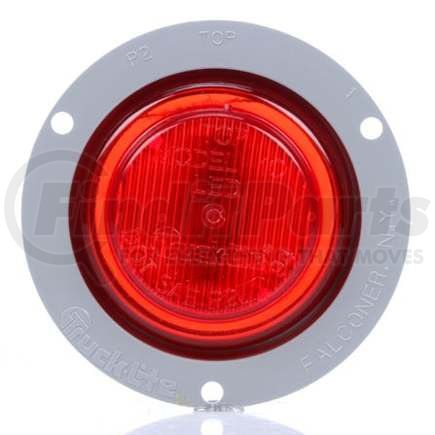 TL10251R by TRUCK-LITE - LED Clearance/Marker Light - Red, Gray Flange