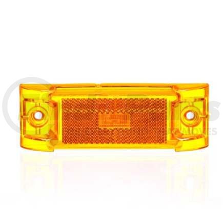 TL21051Y by TRUCK-LITE - LED Clearance/Marker Light - 21® Series, 2 Screw, Reflectorized, Kit, Red Mount, 1 Diode, Fit 'N Forget M/C, 12V, Yellow