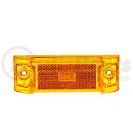 TL21251Y by TRUCK-LITE - Marker Light - For 21 Series, LED, Yellow Rectangular, 2 Diode, Pc, 2 Screw, Reflectorized, Fit 'N Forget, 12 Volt