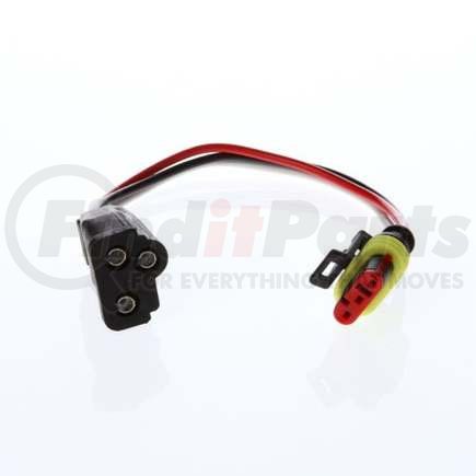 TL94706 by TRUCK-LITE - Brake / Tail / Turn Signal Light Plug - 16 Gauge Gpt Wire, Female Pl-3, 8 Inch