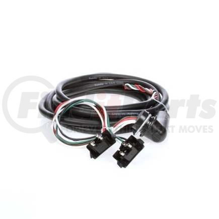 TL50202 by TRUCK-LITE - Wiring Harness - 50 Series, 2 Plug, RH Side, 156 in. Stop/Turn/Tail, W/ S/T/T Breakout, 14 Gauge, Right Angle PL-3, Ring Terminal