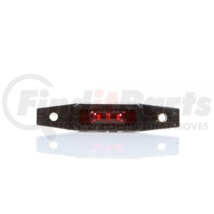 TL36213R by TRUCK-LITE - 36 Series, LED, Red Rectangular, 3 Diodes, Marker Clearance Light, PC, Black Polycarbonate Surface Mount, Hardwired, .180 Bullet Terminal, 12V