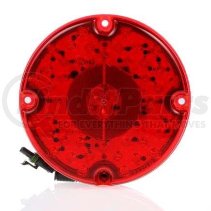 TL91369R by TRUCK-LITE - LED, Red, Round, 47 Diode, Stop/Turn/Tail, 4 Screw, Hardwired, Packard 12015793, 12V