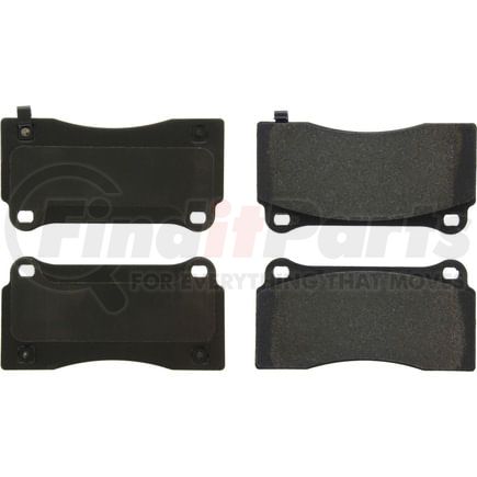 Centric 300.09680 Disc Brake Pad Set Premium Semi-Metallic Brake Pads with Shims and Hardware