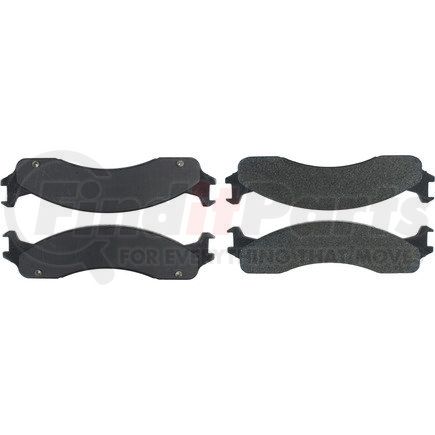 106.06551 by CENTRIC - Posi Quiet Extended Wear Brake Pads with Shims and Hardware