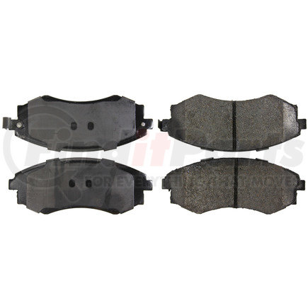 Centric 106.07002 Disc Brake Pad Set Posi Quiet Extended Wear Brake Pads with Shims and Hardware
