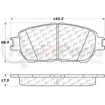 301.09061 by CENTRIC - Centric Premium Ceramic Brake Pads with Shims and Hardware