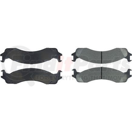 106.06550 by CENTRIC - Posi Quiet Extended Wear Brake Pads with Shims and Hardware